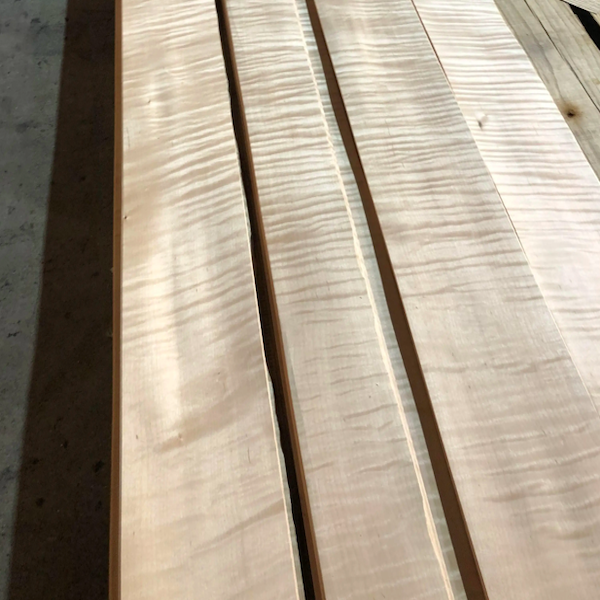 Natural Figured Maple Veneer , Non Toxic Eco Friendly White Oak Veneer