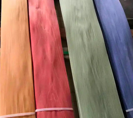Natural Dyed Wood Veneer Coloured ISO9001 Wall Cabinet Interior Decoration