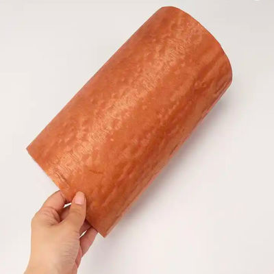 Orange Dyed Decorative Wood Veneer Sheets , 0.6mm-3mm Colored Wood Veneer