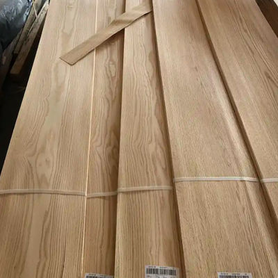 0.45mm Red Oak Wood Veneer , Phenolic Glue Grain Natural Oak Veneer Sheets