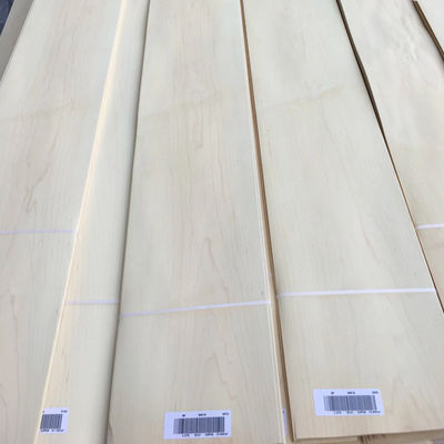 Mildew Proof Maple Wood Veneer Sheets Natural ISO9001 For Skateboards