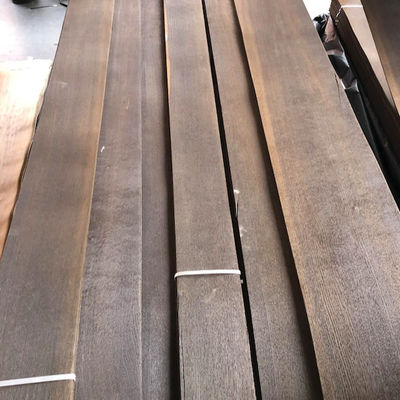 Decorative Smoked Oak Veneer , Natural Wood Sheet 0.3mm 0.45mm 0.5mm
