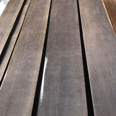 Square Edge Smoked Veneer Customizable Natural Wood Coverings For Cabinet