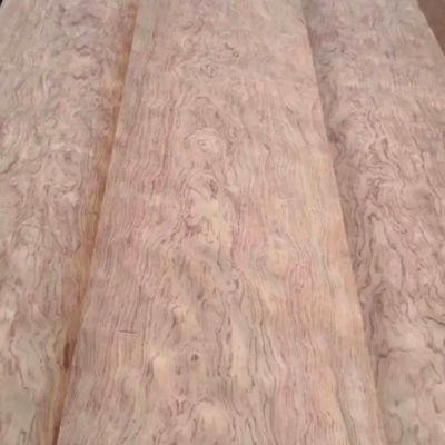 Thin Natural Paper Back Veneer Sheets , Poplar Core Recon Wood Veneer