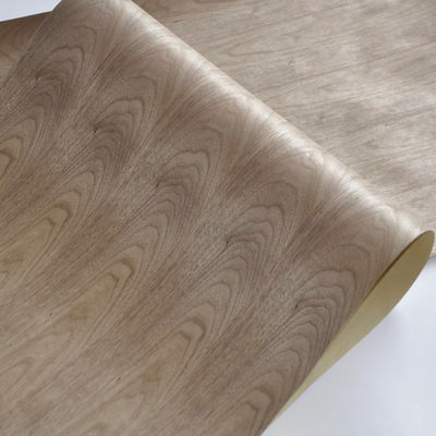 Craft Paper Backed Veneer FSC Natural Walnut Sheets For Cosmetic Packaging