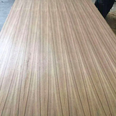 Red Paper Backed Oak Veneer Natural Furniture Decoration 1250*2500mm