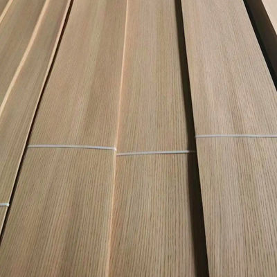 Hardwood Paper Backed Wood Veneer Sheets 1250*2500mm Natural Red Oak Panel