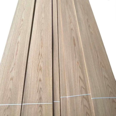 Hardwood Paper Backed Wood Veneer Sheets 1250*2500mm Natural Red Oak Panel
