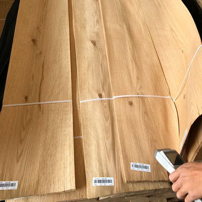 American Burl Plain Sliced White Oak Veneer , 0.45mm Natural Wood Veneer