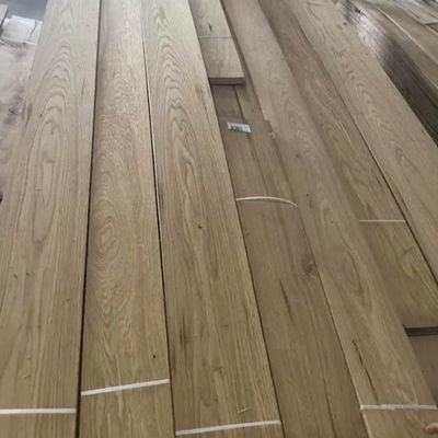 Sliced Wood Flooring Veneer 2mm 3mm Smooth White Oak Natural Sheets