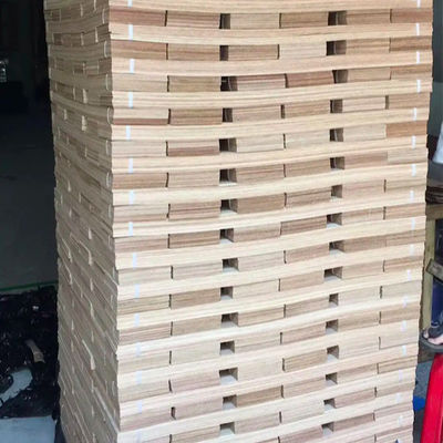 FSC Wooden Flooring Layers Fire Resistant Natural Plain Sliced Veneer