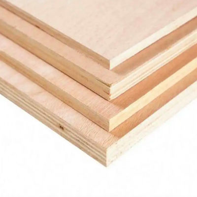E1 Okoume Hardwood Plywood , 4'X8' Inch Moistureproof Hardwood Face Plywood