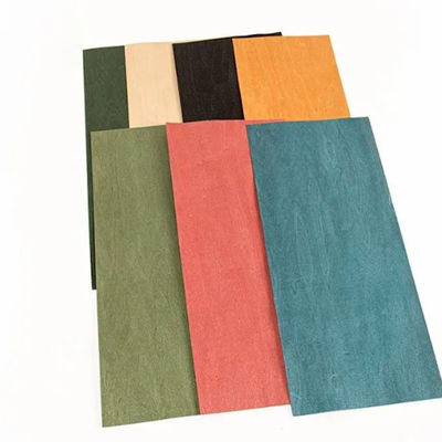 Colored Rotary Cut Veneer Red Green Yellow Orange Dyed Wooden Facing 0.6mm-3mm