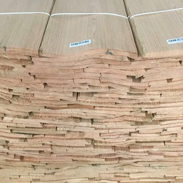 0.5mm Wood Flooring Veneer White MSF Indoor Crown Cut Oak Sheet