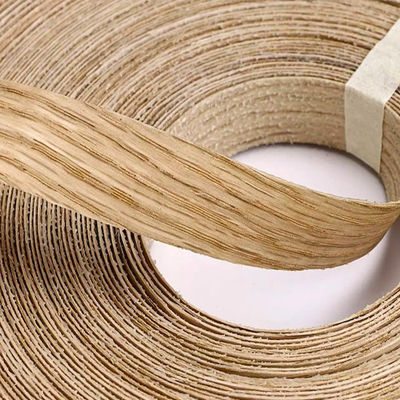 Red Oak Wood Edge Banding FSC Flexible Plywood Strip Tape 3/4 Inch 250 Ft